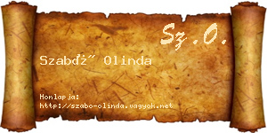 Szabó Olinda névjegykártya
